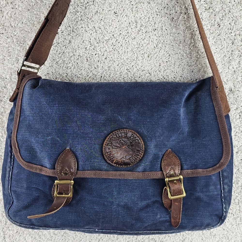 Duluth Pack Messenger Crossbody Laptop Book Bag Made In USA Handcrafted By Patti